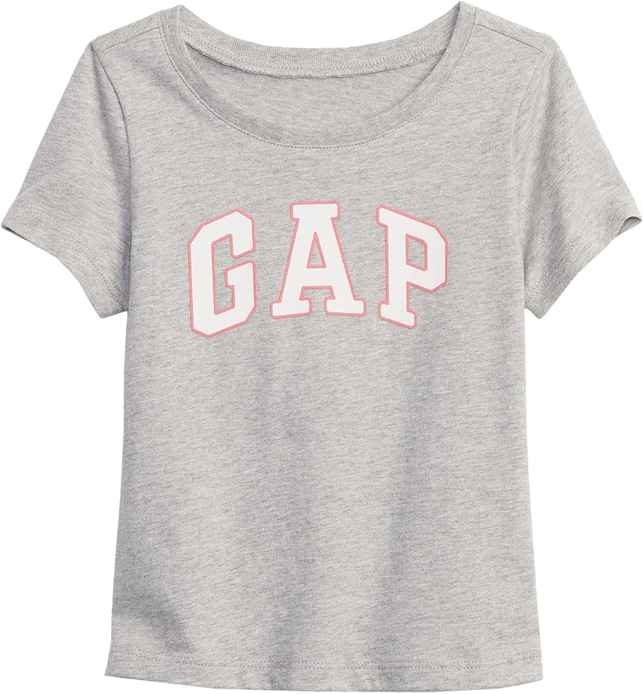 Kız Bebek Gap Logo T-Shirt Gri