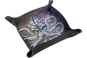 PLAYMATS Tacka na kości - Dice Tray do gier planszowych i RPG kompatybilny z Song of Ice and Fire, Cthulhu: Death May Die, Arkham, Galakta: Posiadłość Szaleństwa - Kraken