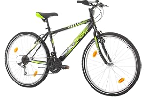 BIKE SPORT LIVE ACTIVE Bikesport Active 26 Pouces VTT 18 Vitesses, Vélo Homme et Vélo Garçon, adapté de 155-170 cm