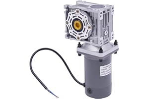 KAUITOPU Motoriduttore a vite senza fine da 120 W, 12 V DC, autobloccante per macchine e nastri trasportatori