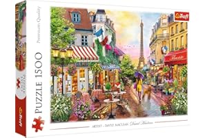 Trefl Puzzle, Le Charme Parisien, 1500 Pièces, Qualité Premium, pour Adultes et Enfants à partir de 12 Ans, 26156