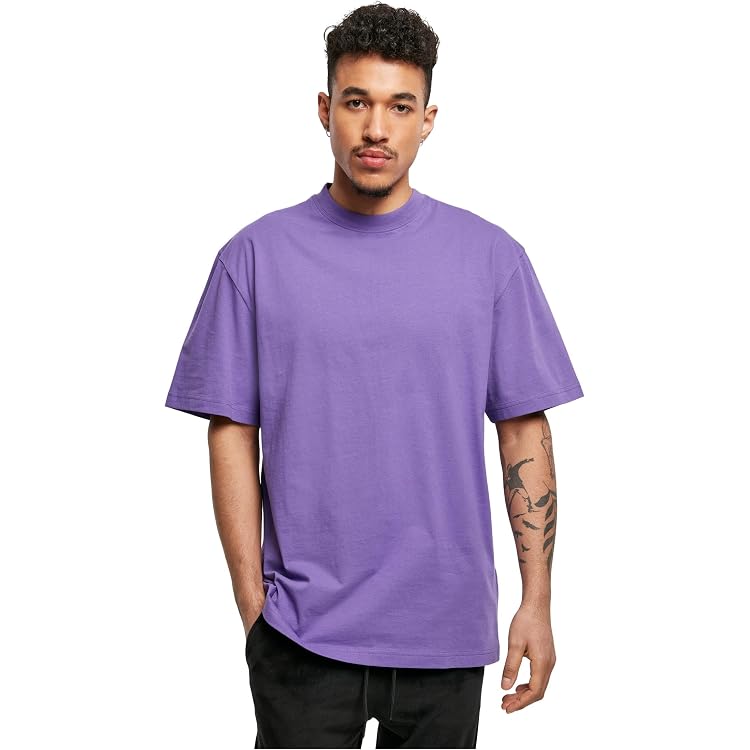 Urban Classics Herren Triple Tee – Bequemes Baumwoll-Shirt Mit Vertikalen Blockstreifen