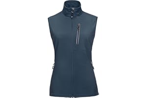 33,000ft Damen Leichte Laufweste Outdoor Softshell Weste Frau Ärmellose Jacke Winddichte Wasserdichte Atmungsaktive Vest Gilet für Laufen Golf Wandern
