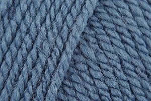KHASO Stylecraft Special Chunky Crochet Yarn, 100% Acrylic Knitting Wool for Blankets, Cushion Covers, Toys, Jumpers - 100g Ball - Denim (1302) - Single (1 Ball)