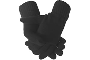 TEDDYT'S Ladies Super Soft Warm Fine Knit Thermal Winter Gloves