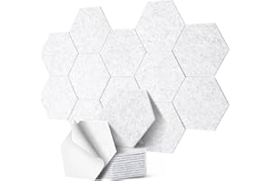 Akustikplatten selbstklebend, Deecam 30X26X1 CM Hohe Dichte Akustikpaneele, Schwer Entflammbar/Schallschutz/Schmücken für Tür/Wanddekoration/Decken und Akustische Behandlung