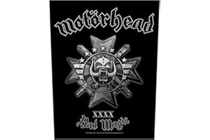Motorhead Back Ecusson Bad Magic Logo Officiel Nouveau Noir Cotton Sew On 36Cm X Size One Size