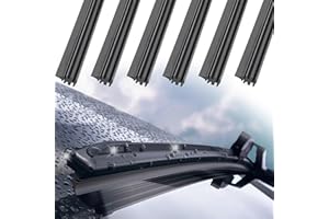 ‎ENITMOR 6 Stück Scheibenwischer Gummi, Universal Ersatzwischblätter Replacement Gummistreifen für Scheibenwischer, Hochwertiges Wischergummi, Passend für Die Meisten Autos, Scheibenwischers Gummi Ersatz 800mm