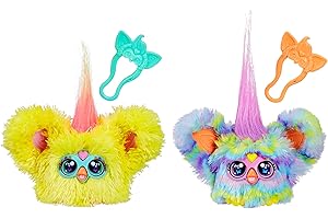 Hasbro Furby Furblets, Duo Pack Primavera, NUG-ETTE y SWEE-DEE, Juguetes de Peluche Electrónicos, Creatividad, Juguetes para Niñas y Niños Pequeños, Colores Fantasía, Mimosos, Regalos de Papá Noel