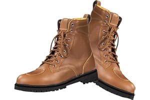 STAR AST Mens Motorcycle Motorbike Biker Rider Racing Boots Waterproof Leather Racing Touring Shoes