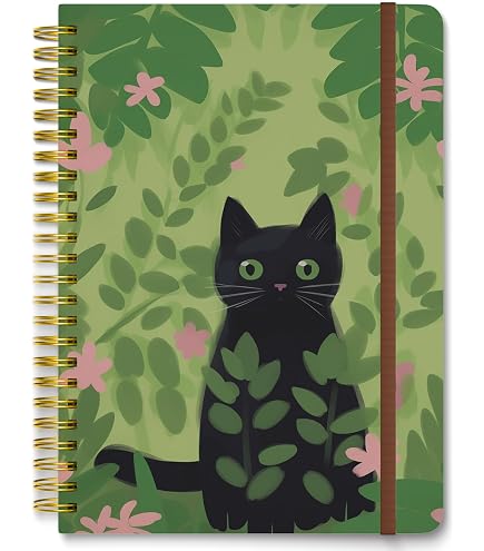 Cahier à spirale A5 Legami 200 pages lignées Fleurs - Cahiers lignés