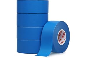 FYGUARD 5 Rolls Painters Tape Blue, 36mm x 50m Masking Tape Decorators Tape Paper Tape Heat Resistant UV Resistant for Sharp Lines Edge Treatment Color Separation