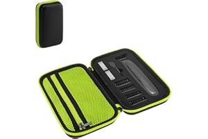 PHD KEISI Housse pour Philips OneBlade QP2630/30, EVA Étui Rigide avec éponge Sac de Rangement per One Blade, Green