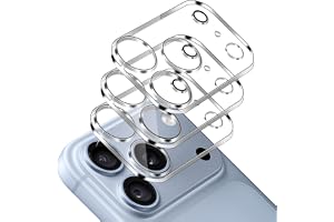 QULLOO Bakre kameraskydd för iPhone 18 Pro | 3 stycken objektivskydd, bakre kamera 9H härdat glasfilm, anti-repor, Ultra HD