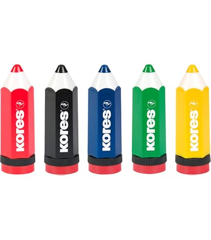 Set 4 Temperamatite Doppio Foro Con Contenitore Trucioli - Colori Blu, Verde, Arancione, Rosa Per Scuola E Ufficio