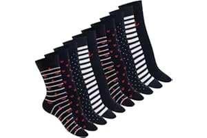 Celodoro Damskie słodkie skarpety Eco (10 par), skarpety z bawełny regeneracyjnej