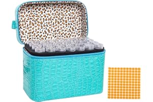 Aoresac 84 Slots Diamond Painting Zubehör Boxen Aufbewahrungsbox für Diamantmalerei, Strass Malerei, Perlen (Blau)