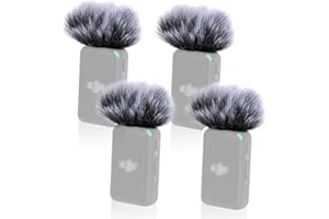 YOUSHARES Filtro de Micrófono para DJI Mic Mini, 4 Piezas de Funda de Viento de Peluche, Filtro de Pop Compatible con DJI Mic Mini (4PCS)