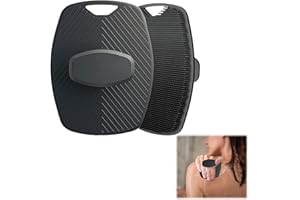 TWOBUD Silicone Body Scrubber, Silicone Shower Scrubber for Nourishing Cleaning & Exfoliating, Shower Bath Brush for Women Men, Soft Face Scrub Massage Pad with a Hanging Hole Wall - Lather Boost