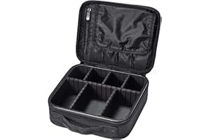 Neceser Maquillaje Portátil, Unipampa Bolsa de Maquillaje Cosméticos, Maleta de Makeup Profesional, Neceser de Viaje, Beauty Case de Viaje, Estuche de Maquillaje Impermeable con Divisores Ajustables