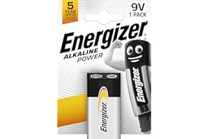 Energizer Blister de Pile Alcaline Power 6LR61 9 V, Argent
