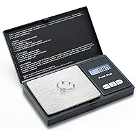 ZOESON Taschenwaage, 500g / 0,01g Digitale Waage Feinwaage Digitalwaage/Goldwaage/Münzwaage, Schwarz