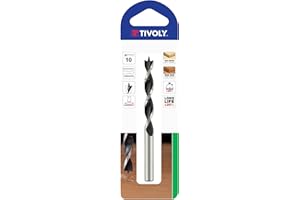 TIVOLY 10863820300 - Broca madera 3 puntas EXTRA de 3 mm largo 61 mm profundidad de corte 33 mm con mango cilíndrico (Envase de 6 pz.)