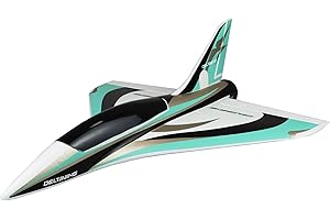 ZYZYZK Amewi AMXFlight 24106 - Aereo radiocomandato AMXFlight Delta Wing Jet, EPO, PNP, verde menta, bianco