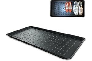 fratrisPRO 1 Piece XXL Shoe Drip Tray Shoe Mat Shelf Shoe Rack with Raised Edge Set Drip Tray Large Shoe Mat Bowl Mat Polypropylene