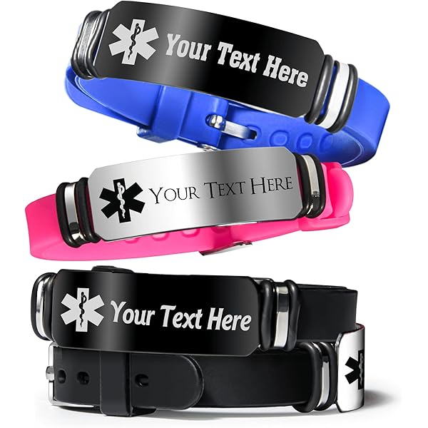 Medical Alert Bracelet Women Personalized Medical ID Alert