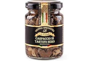 La Rustichella - Carpaccio di Tartufo Nero, Vegan, Gluten Free, Cholesterol Free - Prelibatezza Italiana (90 gr)