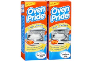 2 x Oven Pride | Oven Cleaner - 500ml Complete Oven Cleaning Kit with Safety Gloves & Cleaning Bag - Cleans First Time - Oven Cleaner Heavy Duty - Degreases Oven Without Scrubbing (Pack of 2)