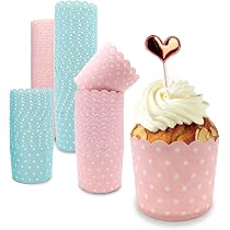 100 Caissettes Cupcake En Papier Sulfurisé - 92x23 Mm, Qualité Alimentaire, Antiadhésif - Pour Four Et Congélateur