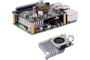 GeeekPi CAPPELLO PoE+ per Raspberry Pi 5, con dispositivo di raffreddamento attivo ufficiale Raspberry Pi