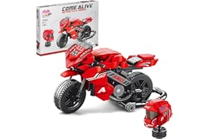 CASAFUNY Technic Moto Jeu de Construction de Véhicules Technique Motorcycle Briques [400 pièces] Compatible avec Lego Technic pour Adultes et Enfants 6+ Ans Briques Jeux de Construction de véhicule