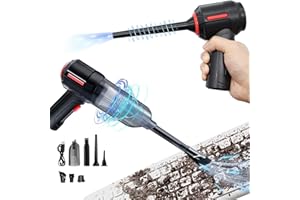 Xiaoever 4-in-1 Computer Vacuum Cleaner, Electronics Compressed Air Duster Blower, Portable Handheld Vacuum Cleaner, Rechargeable Air Blowers, Cordless Keyboard Cleaner for PC Computer Desk Car