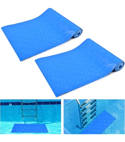 Tapis Antidérapant PVC Pour Marches De Piscine - 90 X 23 Cm, Bleu, Protection Et Sécurité - Piscine Hors Sol Ou Enterrée