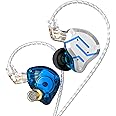 G.K KZ ZS10 Pro in Ear Monitor Earphone, 4BA 1DD Metal Earbuds, HiFi Bass Headphones IEM with Detachable 2 Pin C-Cable(Blue,No Mic)