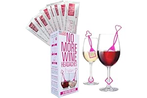 PUREWINE INC Aspiree The Wand Wine Filter by PureWine | No More Wine Headaches | Removes Sulfites And Histamines | New Twist-off Wine Charms | (12)