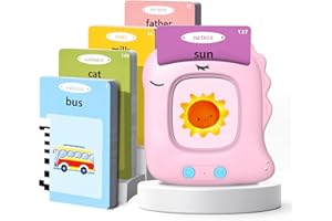 VISATOR Talking Flash Cards Preschool Learning Resources Toddler Sensory Toys for Autism Educational Montessori Toys with 224 Words for 2 3 4 5 6 Year Old Baby Boys Interactive Gifts For Kids Age 2-6
