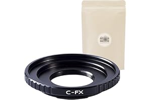 ADAPTOUT C Monte FX ∞ Anillo de adaptación Montaje C Montaje C-Monte C-Monte a Fuji Adaptador Fuji 100% Enfoque Metal Tiene Infinito Preservado Compatible Todos los Marcos Fuji X FX