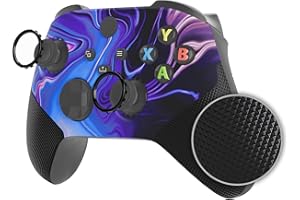 eXtremeRate Cover Custodia Grip Gomma per Xbox Series X Controller con Anelli,ASR Versione Scocca Copertura Ricambio per Xbox Series S Controller Model 1914-Origine del Caos
