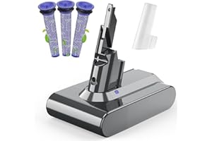 V7 Ersatzakku für Dyson Animal, Cord-Free, Extra, Fluffy, Mattress staubsauger, Motorhead, SV11, Trigger+ Pro Car+Boat Staubsauger + 3Pcs Filter