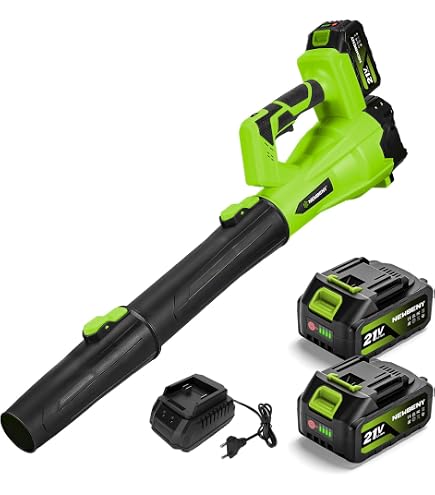Soffiatore/aspiratore Foglie A Batteria 48V, 1200W, 45 Min Di Autonomia, Leggero, Senza Marca