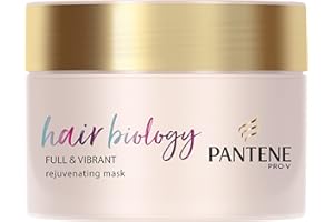 Pantene Biologia włosów pełna i żywa maska do włosów z kwiatem lotosu, Omega 9 dla cienkich, cienkich i kolorowych włosów 160 ml