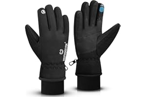 WESTWOOD FOX Gants d'hiver imperméables pour Hommes et Femmes, Coupe-Vent, Gants de Ski Chauds, écran Tactile, Gants antidérapants pour Le Cyclisme, Le Snowboard, la randonnée,