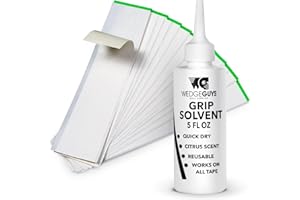 Wedge Guys Kit de grip pour clubs de golf – Qualité professionnelle – Au choix - une lame de crochet, 15 ou 30 bandes adhésives, un solvant de préhension de 15 ou 227 g et un étau en caoutchouc