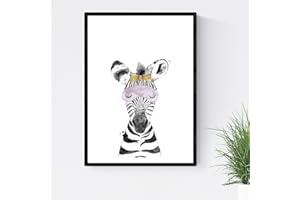 NACNIC Zebra film dla dzieci śpiących dzieci plakat rozmiar A3 bez ramy zwierzęta