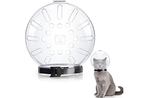 Sonhomay Katzenhelm, Maulkorb, transparent, atmungsaktiv, Anti-Bissschutz, Astronautenhelm für Katzen, Fellpflege, Baden, Rasieren
