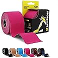 SPORTTAPE Kinesiology Tape - 5m Roll - Pink | Physio & Sports Injury Muscle Tape for Shoulder, Knee, Ankle Shin Splints Support. Waterproof & Hypoallergenic Kinetic Tape